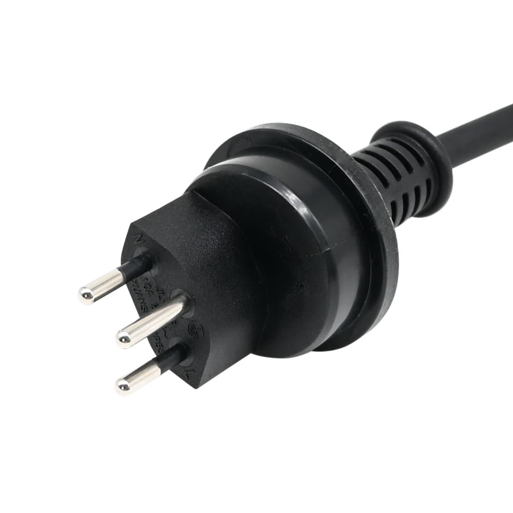 Source Factory European Standard Switzerland Two-Core IP55 Outdoor Waterproof Plug SEV Certified Three-Core Plug Cable Power Cord