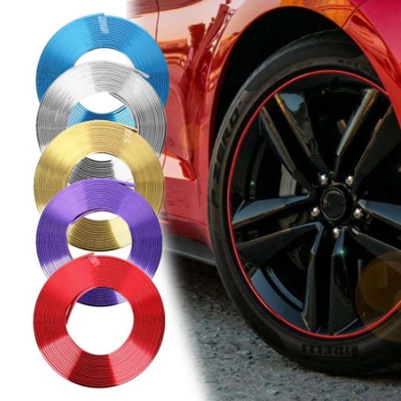 Cross-border automobile electroplated wheel hub decorative strips, tire rims, electroplated decorative stickers, anti-scratch strips, anti-scratch protective rings