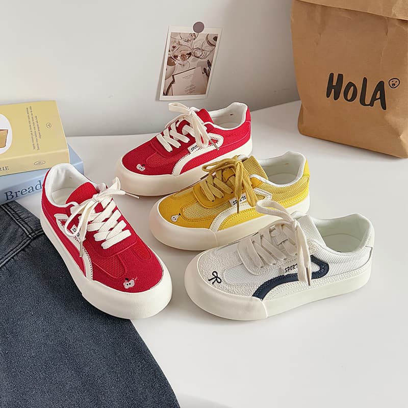 Korean-style Agam Lace-up German Training Shoes Women's Trendy Casual Sneakers 2025 Spring Style Sports Women 6657