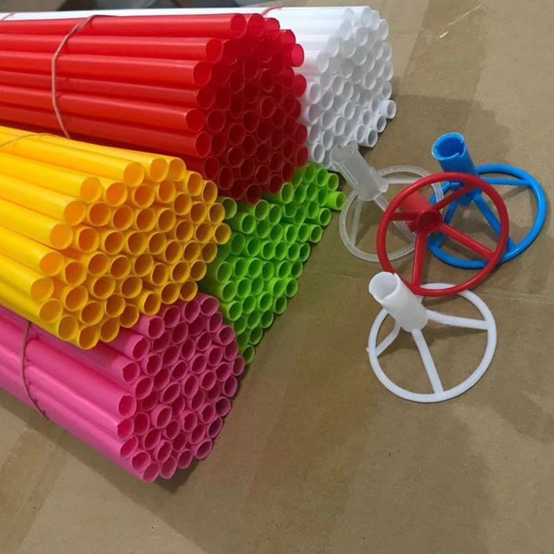 Cartoon Aluminum Foil Balloon Stick Holder Wholesale Cup Stick 40CM Thickened Aluminum Foil Balloon Holder Stick Drag Stick Large Rod