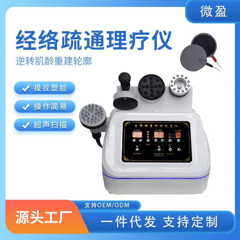 Small Life Energy Device for Meridian Dredging, Negative Pressure Cupping, Vibration Massage, Microcurrent Meridian Therapy, for Beauty Salons