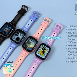 Export D57 Kids Phone Watch 4G SIM Card GPS+LBS+WIFI Video Call Kids SmartWatch