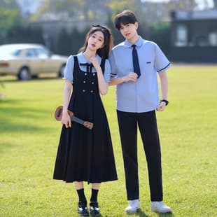 Primary Middle High School Student Chorus Performance Class Uniform Summer British College Style JK Uniform Set Graduation Season School Uniform