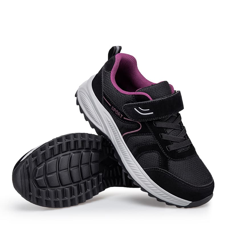 Spring and Autumn Elderly Walking Shoes for Women, Lightweight and Breathable, Wide Width Large Size Senior Athletic Shoes for Mothers