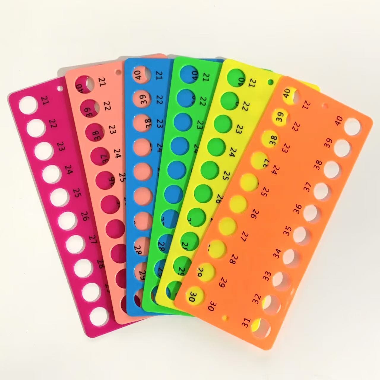 6-Color Practical Winding Board Cross Stitch Winding Tool Plastic Threading Board Embroidery Embroidery Special