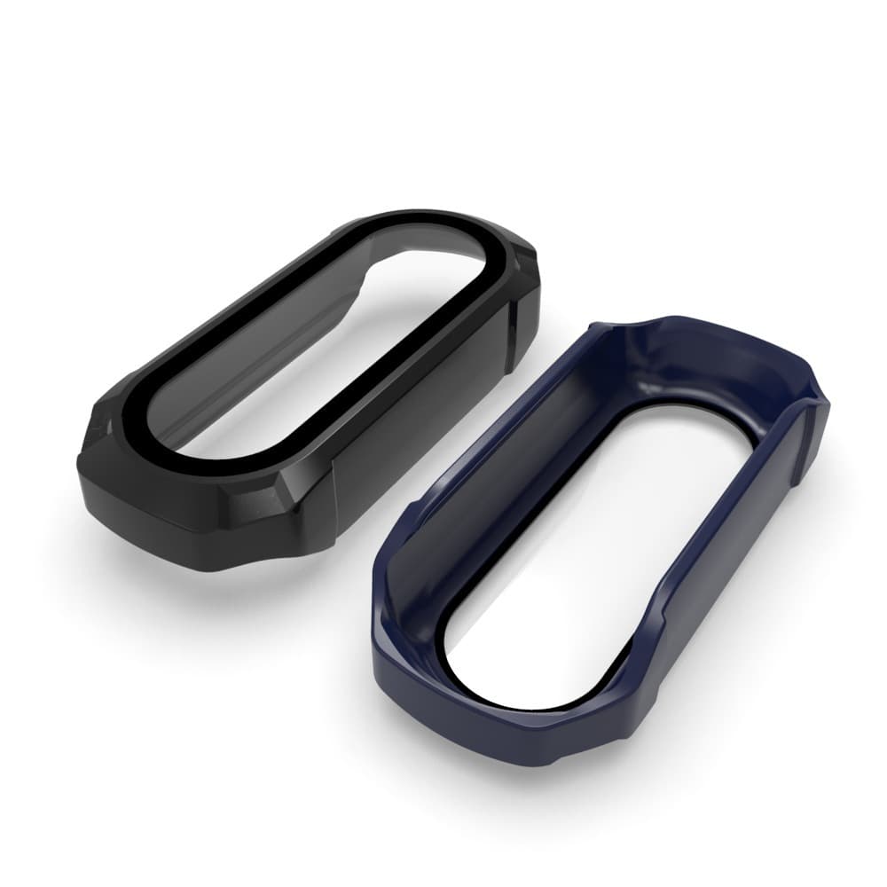 Compatible with Xiaomi Mi Band 10 Protective Case Smart Watch MI9/8/7/6 Tempered Glass Film + PC All-in-One Protective Shell