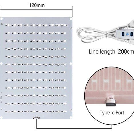 Compatible with Tuozhu embossed backlight board, LED light board, embossed kit accessories, 5V light board, USB light board, 3D