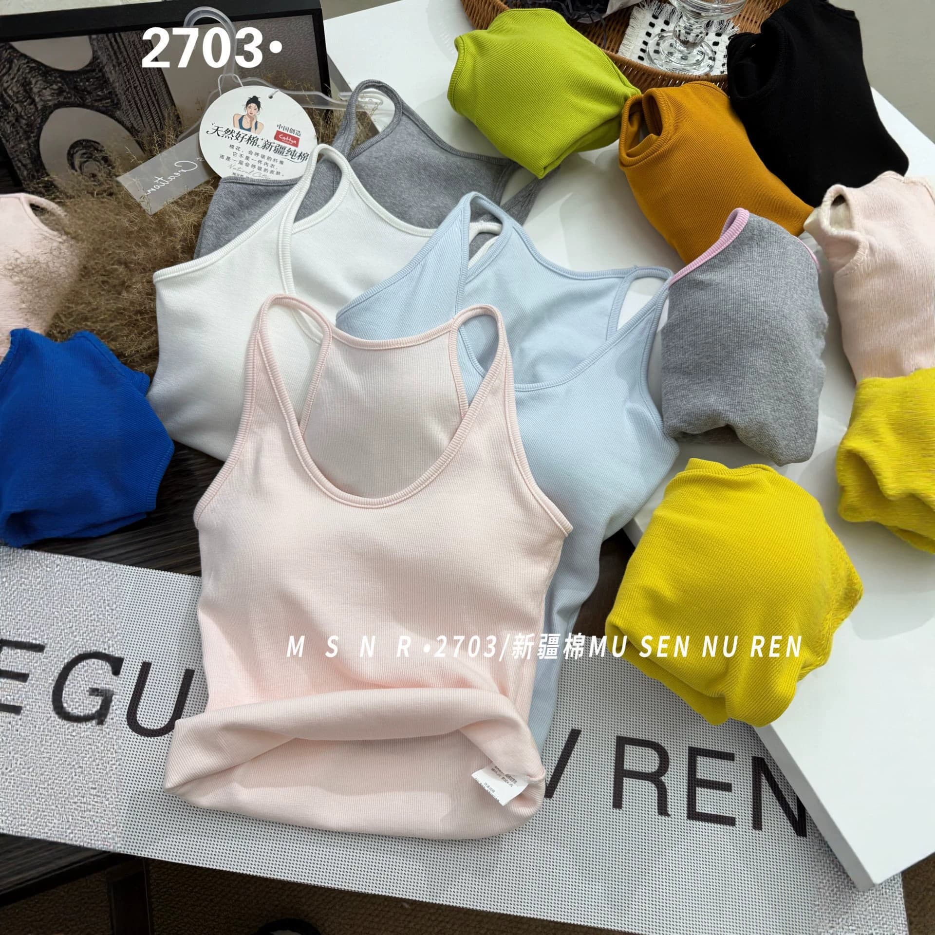 Hot girl style contrasting edge short racer vest for women 2026 summer new style outer wear with chest pad and beautiful back suspender top