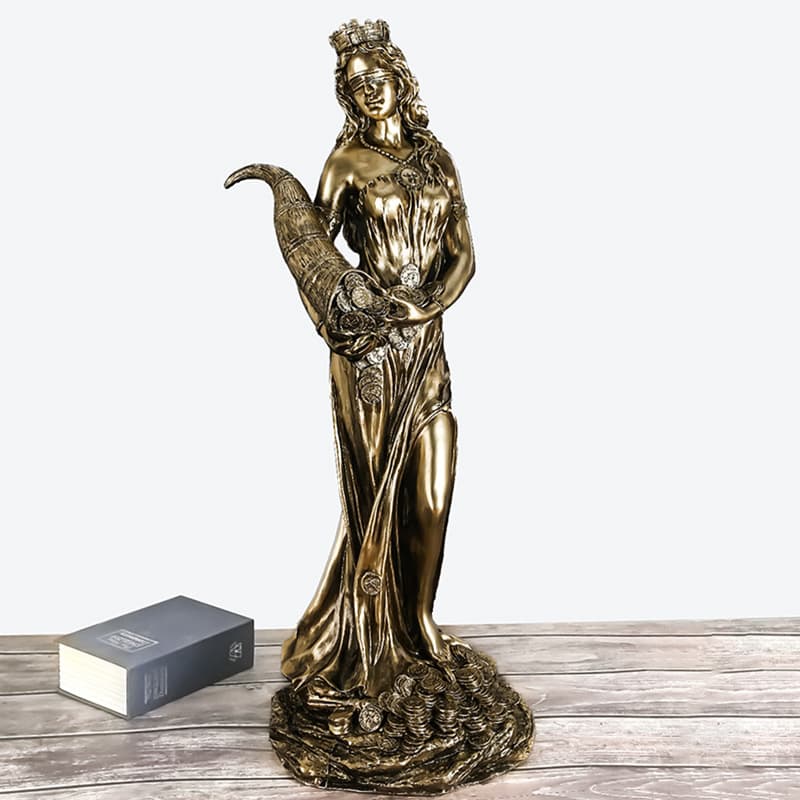 Greek Wealth Goddess Sculpture Statue Cash Register Office Fortune Decoration Cross-Border In-Stock Shipping Ornament