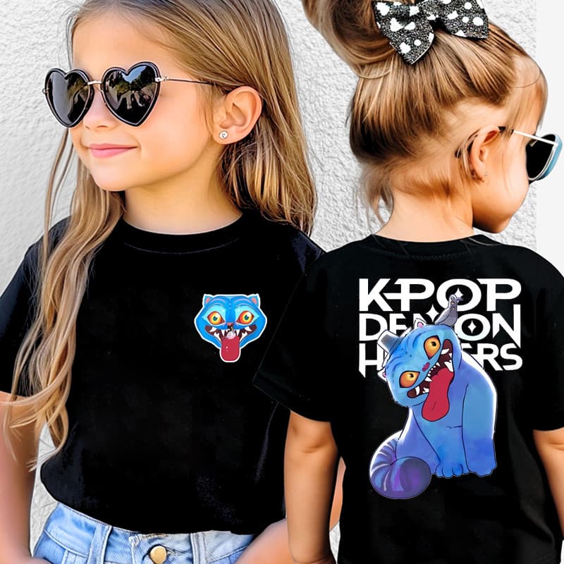 Anime Cartoon Fashion Double-Sided Print Cotton T-Shirt for Men, Women, and Youth Students Short Sleeve 0724