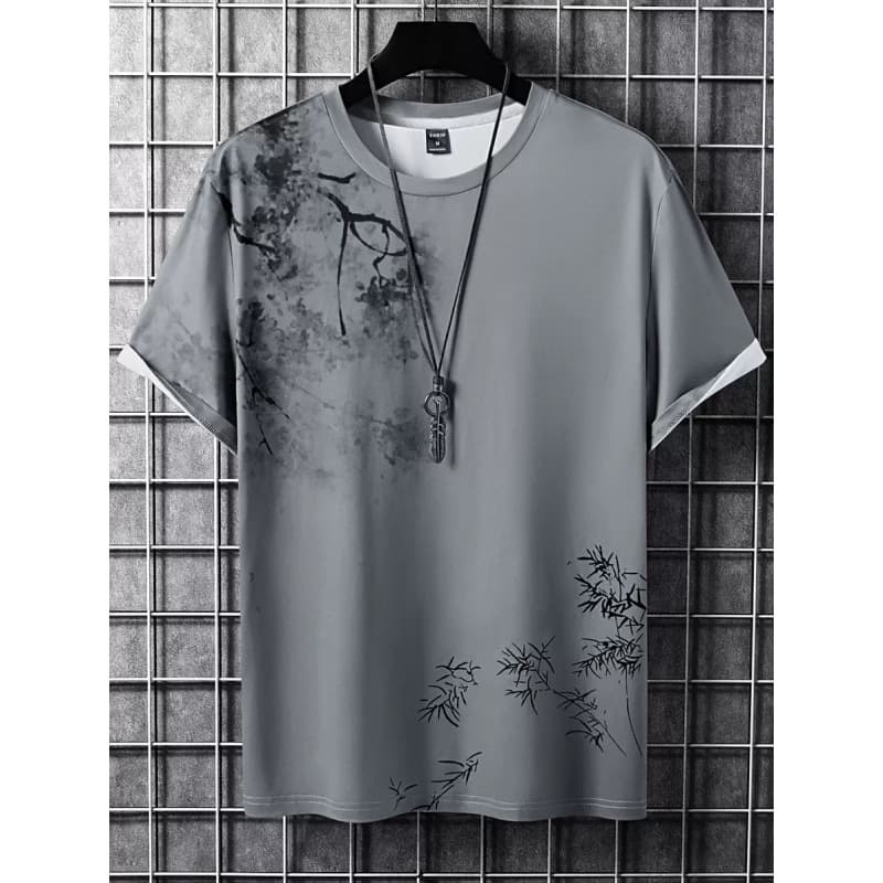 2025 new autumn cross-border foreign trade dropshipping Tops men's tree print sleeveless T-shirt