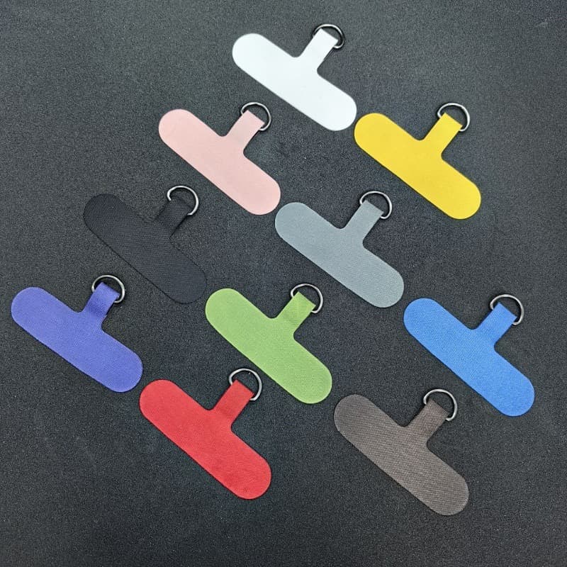 Factory stock phone lanyard clip, phone case sticker decoration, fabric fixing clip, D-ring lanyard wholesale