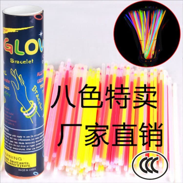 TikTok Concert Glow Dance Light-Up Wristbands 100pcs Disposable Glow Sticks Toy Wholesale Amazon