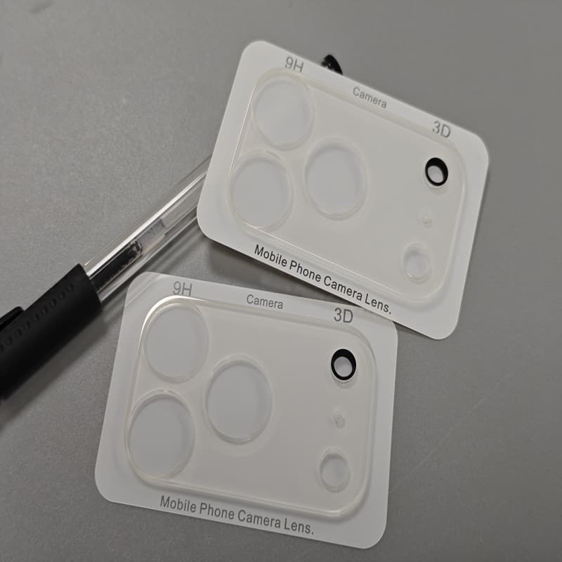Compatible with Apple iPhone 17 Pro Max camera lens protector, transparent version