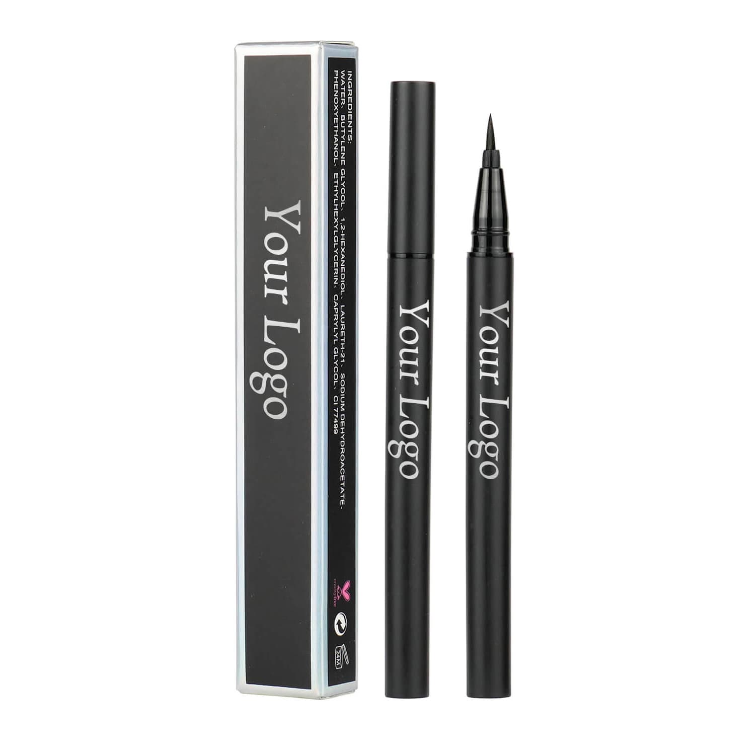 No-logo black quick-dry waterproof liquid eyeliner pen, small-batch custom eyeliner pen Eye Liner