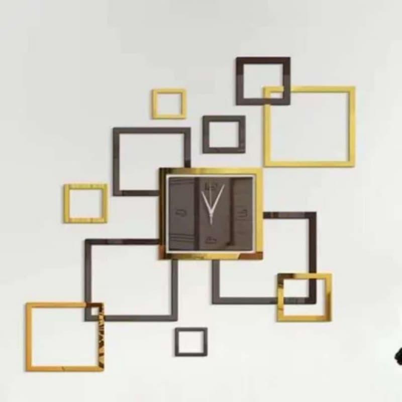 Amazon Best Seller Extra Large Acrylic DIY Wall Clock for Living Room Creative 3D Wall Sticker Clock