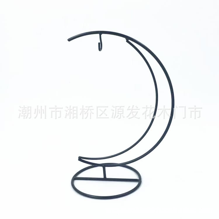 Cross-border Exclusive Micro Landscape Hanging Moon Hook Thermometer Iron Stand Desktop Ornament Wish Bottle Hanger