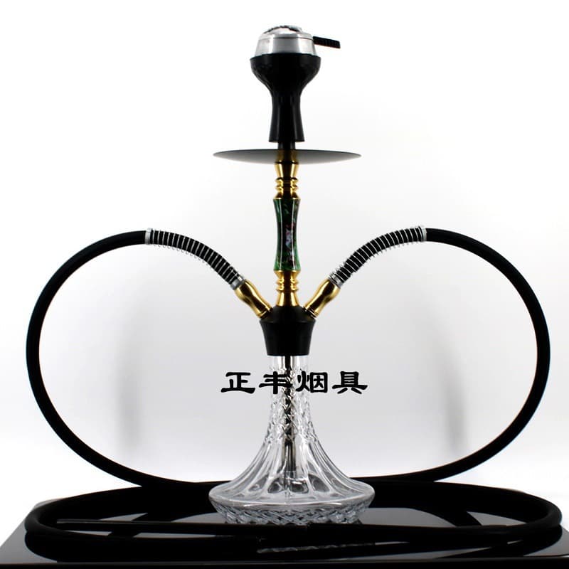 Arabian hookah medium alloy double-tube full set bar hookah full set new resin shisha free shipping