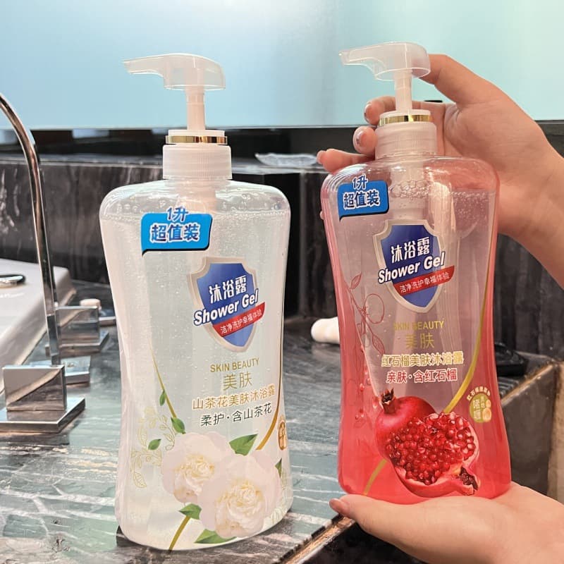 [Ships within 48 hours] Large Capacity Camellia Shower Gel Pomegranate Long-lasting Fragrance Shower Gel