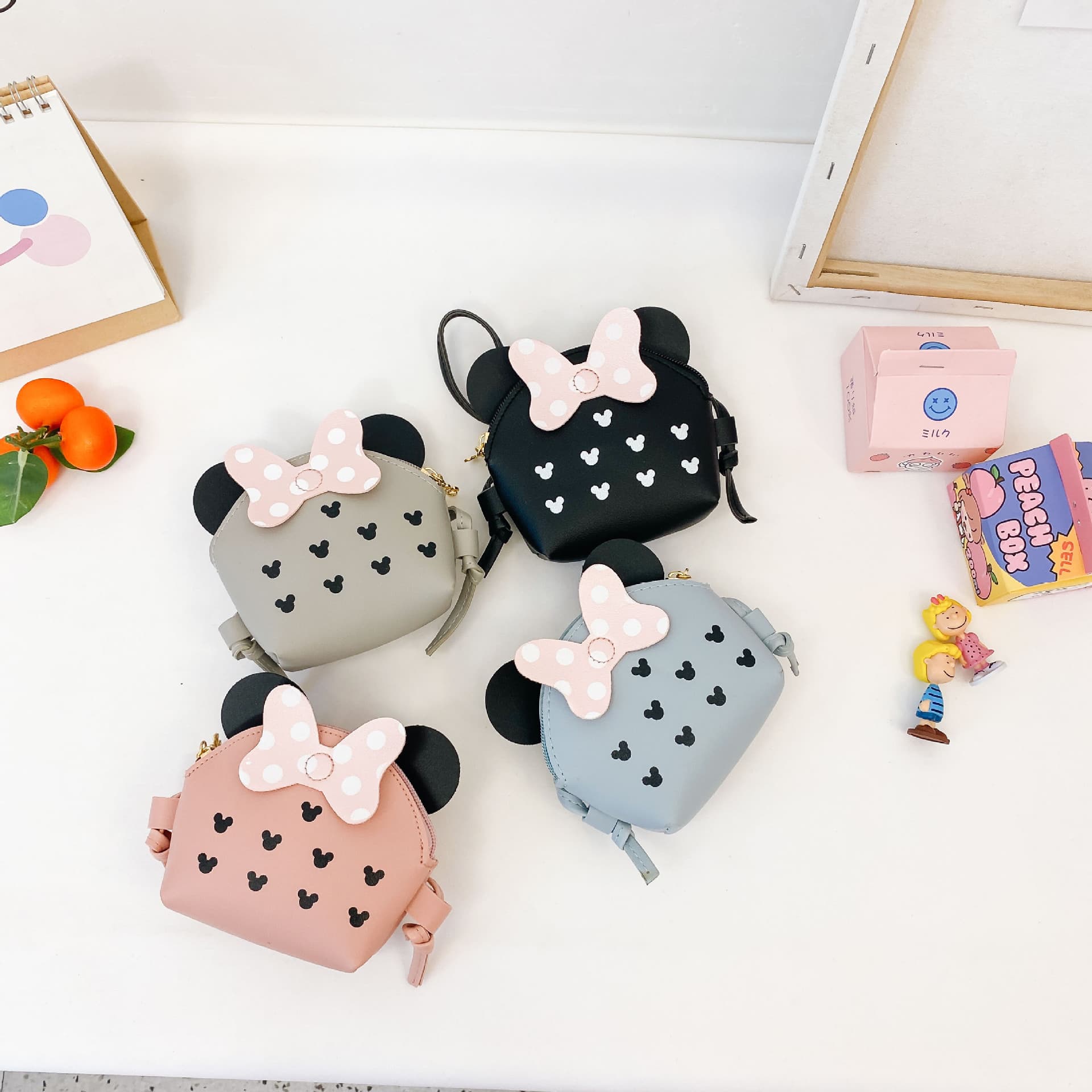 2024 New Korean Style Fashion Children's Bag Crossbody Shoulder Bag Girls' Princess Cute Cartoon Mini Bag