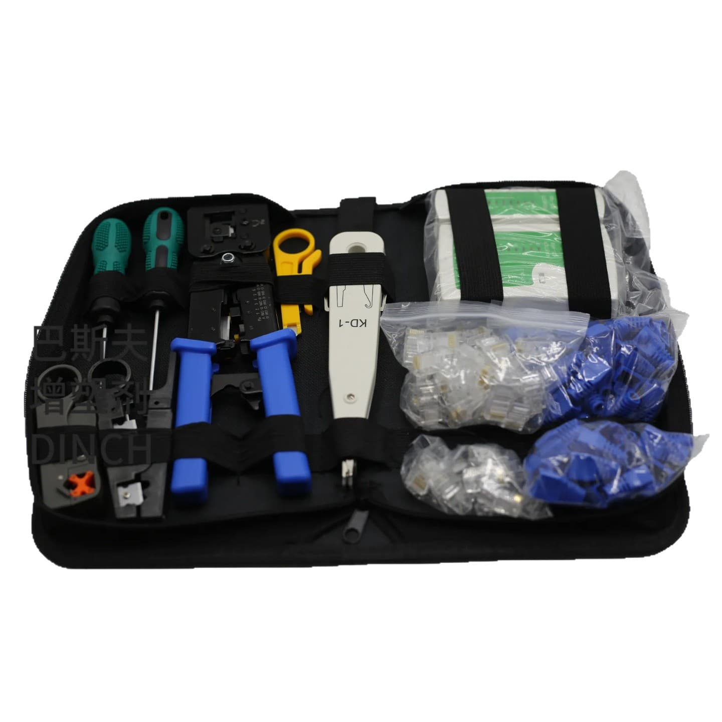 Multifunctional Category 6 Network Crimping Pliers Set CAT6 Network Pliers 8P6P Network Wire Crimping Tool Crystal Head Crimping