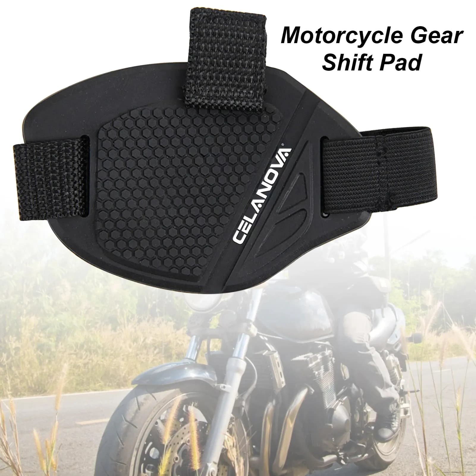 Motorcycle Gear Shift Anti-Slip Pad, Rubber Boot Protector, Shoe Cover, Adjustable Shifter Shoe Guard