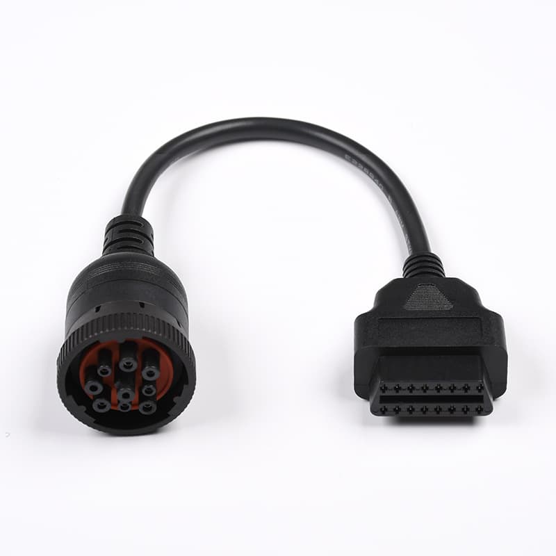 Truck Cable OBD1 to OBD2 9PIN Female to OBD2 16Pin