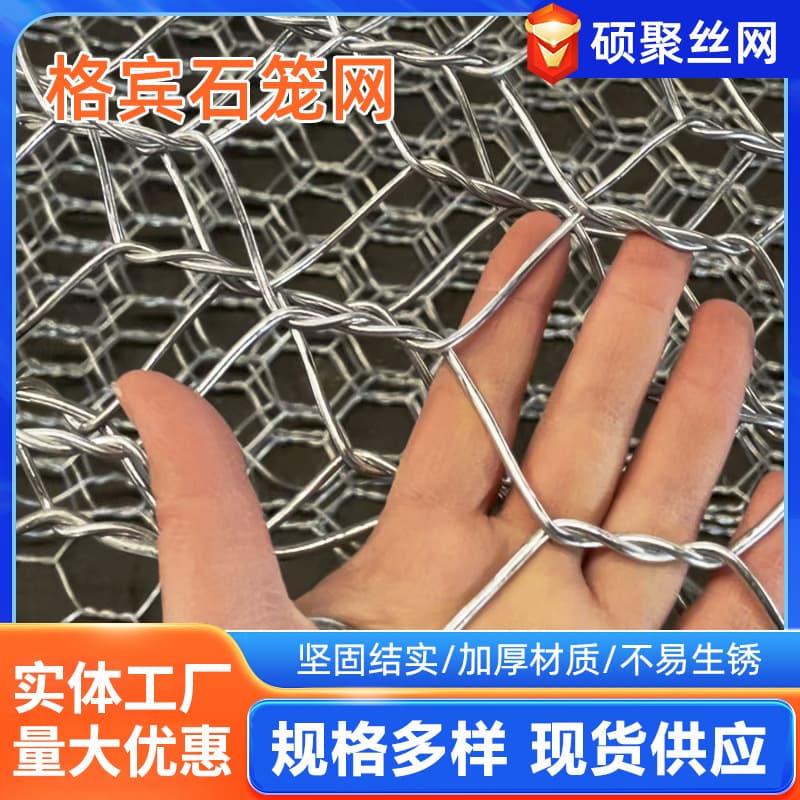 Hot-Dip Galvanized Flood Control Lead Wire Bingo Mesh Cage Bingo Gabion Hexagonal Net Dam Soil Stabilization Slope Protection Retaining Wall Net Stone Cage Net