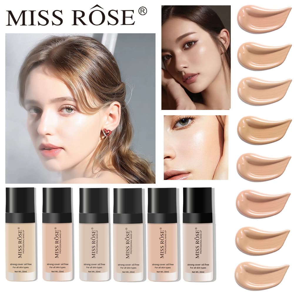 missrose Cross-border Makeup Concealer Liquid Foundation Long-lasting Moisturizing Non-smudging Concealer Wholesale for Export