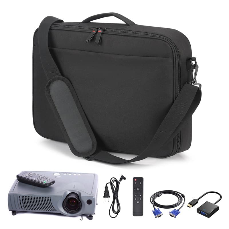 Bsci Cross-Border Manufacturer Hot-Selling Fashion Projector Cosmetics Bag Shoulder Portable Office Projector Bag Handbag