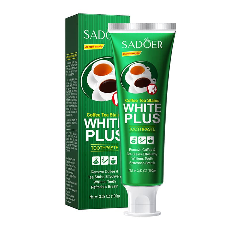 SADOER Whitening Toothpaste for Coffee, Tea, and Tobacco Stains - Deep Clean Teeth, Cross-Border Wholesale
