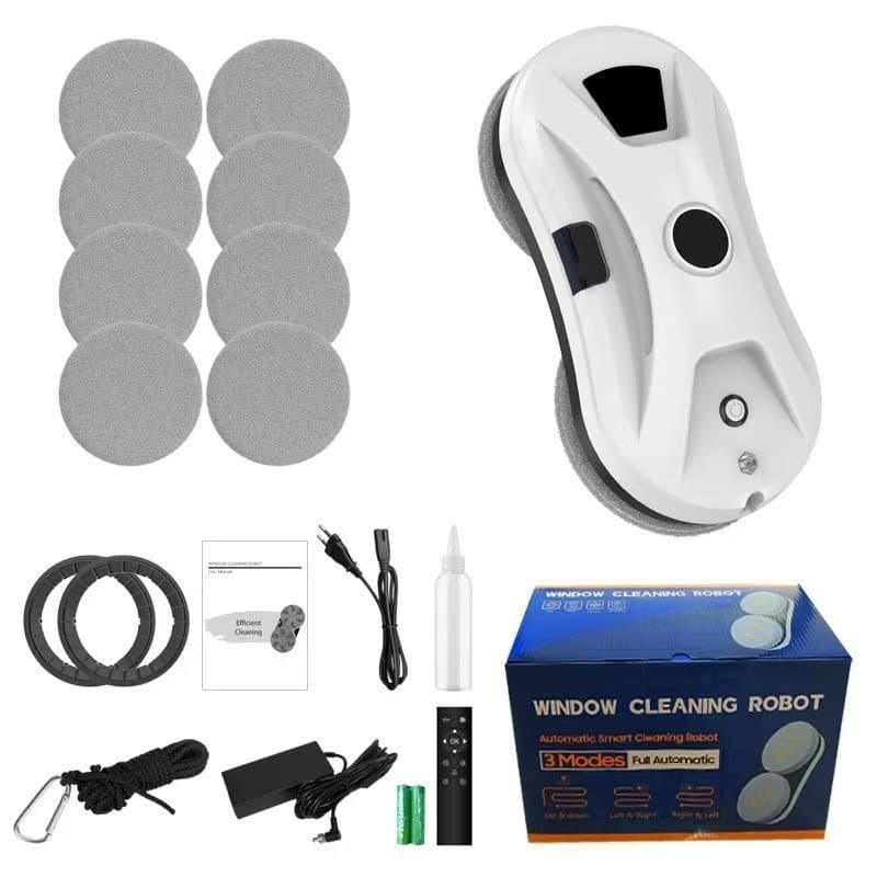 Cross-Border Intelligent Window Cleaning Robot, Electric Small-Sized Wet and Dry Dual-Use Double-Layer Double-Sided Household Window Cleaning Robot