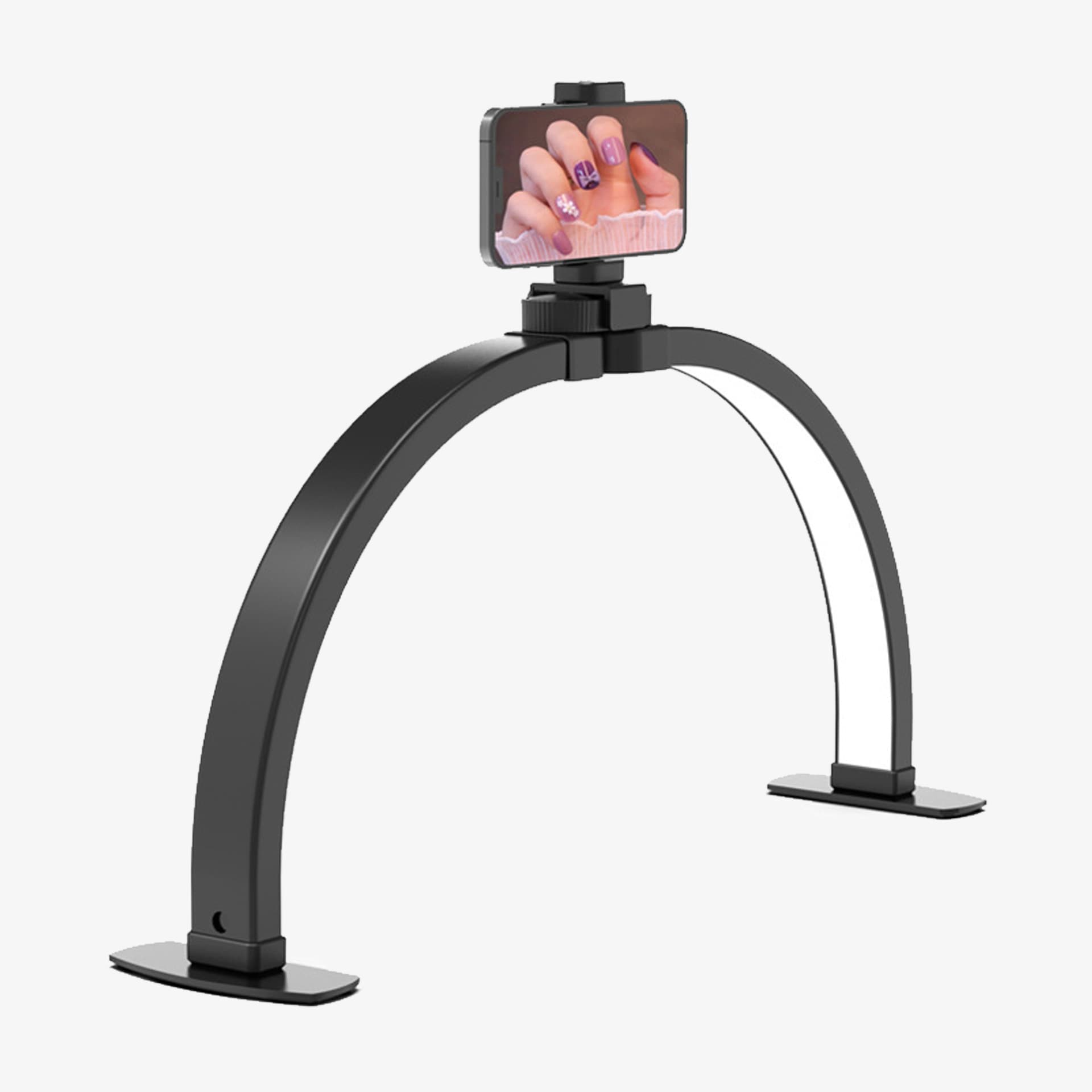 Cross-border foldable half-moon nail lamp, eyelash tattoo embroidery beauty fill light, LED eye protection nail lamp special lighting