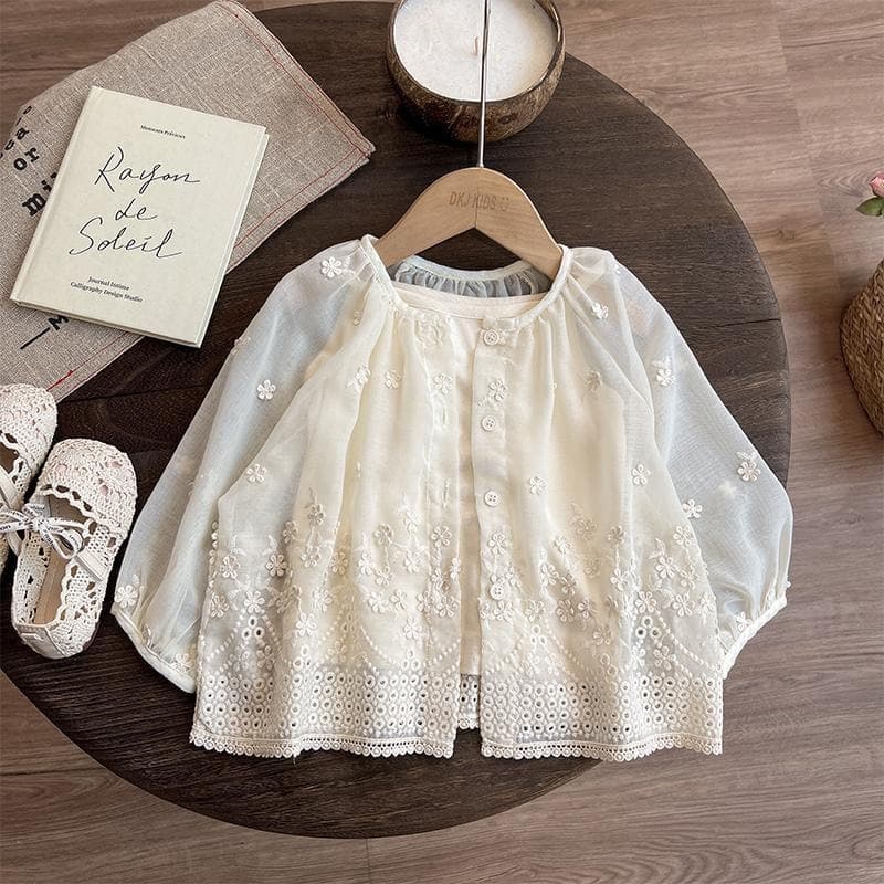 Forest Style Girls Summer 2026 New Fashionable Baby Girl Sun Protection Jacket Summer Thin Children Summer Girl