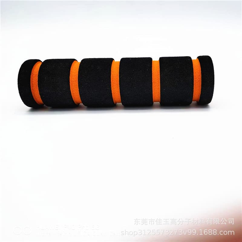 NBR Rubber Foam Smooth Tube, Armrest Handle Cotton Decorative Sports Equipment Handle Grip, Black NBR Tube