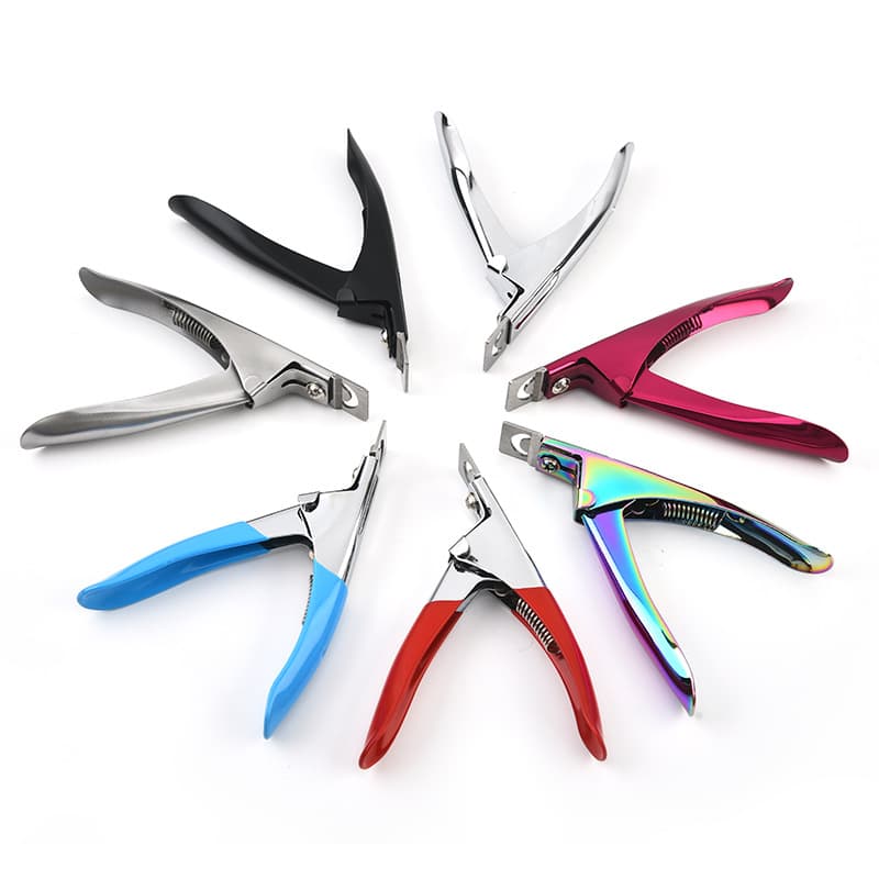Factory Nail Clipper Straight Blade False Nail Cutter DIY French Nail Clipper Stainless Steel U-Shape Nail Tool Wholesale
