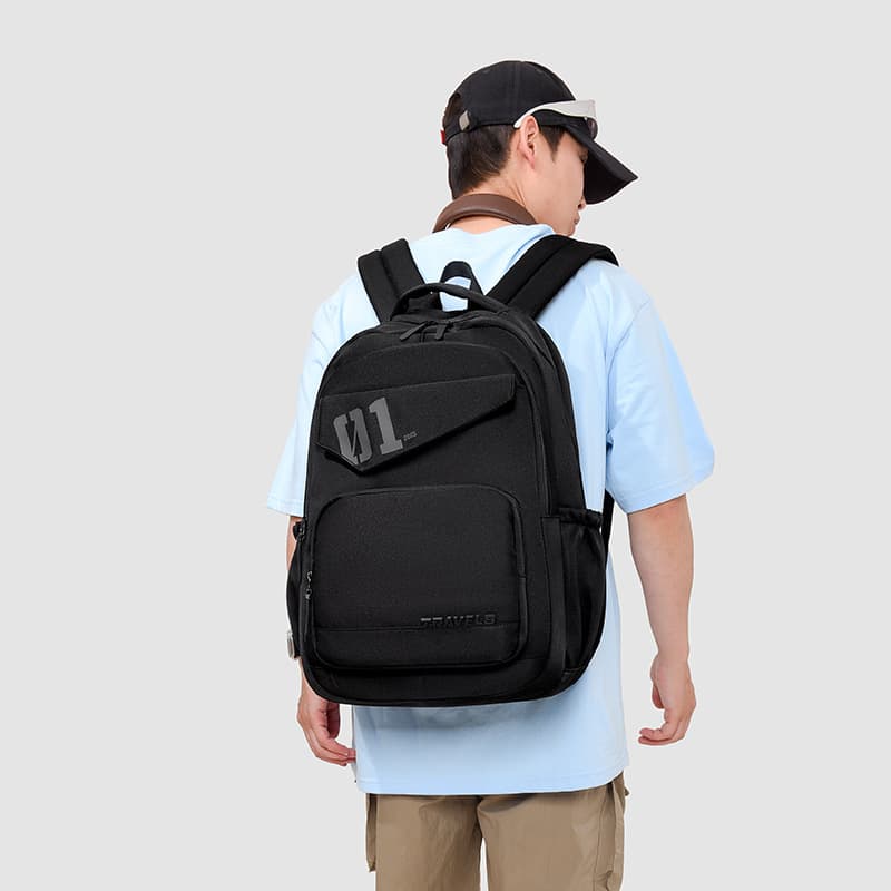 New Cross-border Backpack for Men Large Capacity Outdoor Casual Travel Backpack Simple Commuter Business Laptop Bag