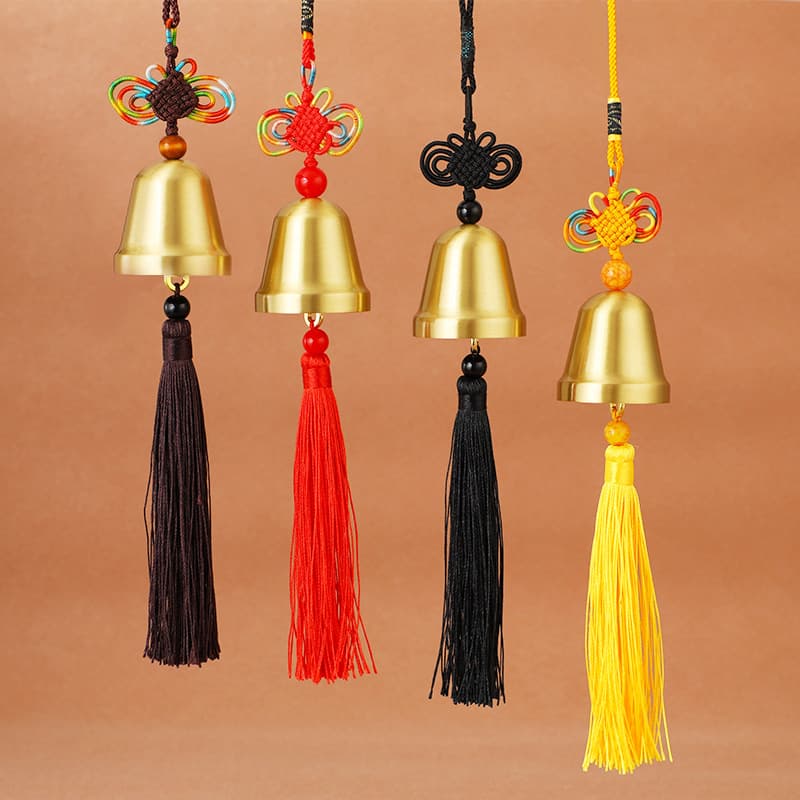 Chinese style pure copper bells, wind chimes, home car pendants, door decorations, feng shui copper bells and copper bells have a crisp sound