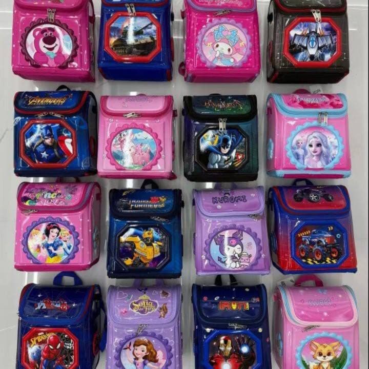 Lunch Bag Cross-Border Hard Shell 3D Kindergarten Backpack Cartoon Backpack Lunch Bag Insulated Kids Bag for Export