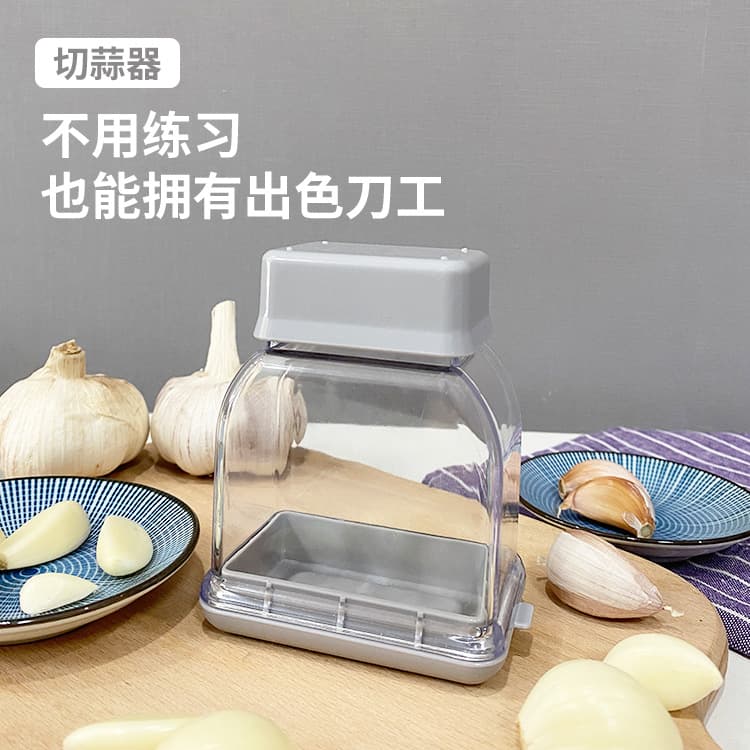 Removable Garlic Chopper Kitchen Tool ABS+Stainless Steel Garlic Peeler Kitchen Garlic Masher Daily Kitchen Helper
