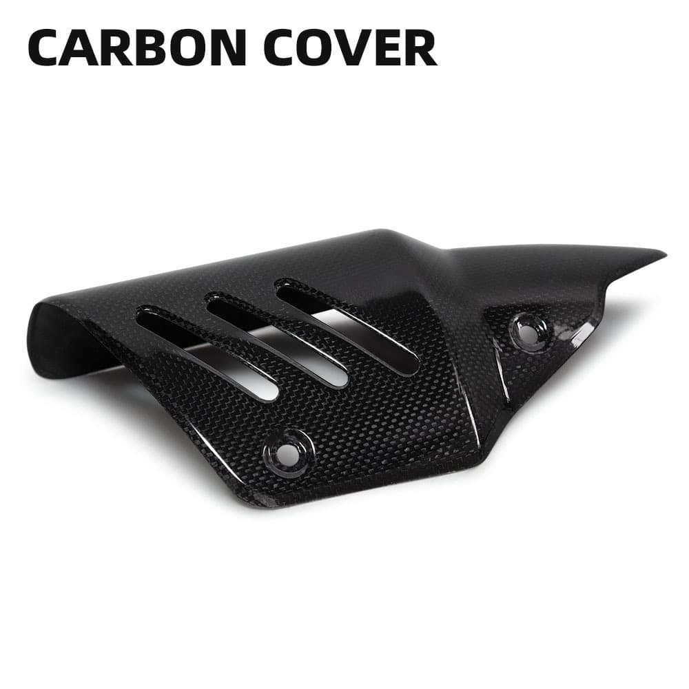 Motorcycle Modification, Motorcycle Accessories, Industrial and Trade Exhaust Carbon Protective Cover, Heat Insulation Board Carbon Fiber, Non-Destructive Installation