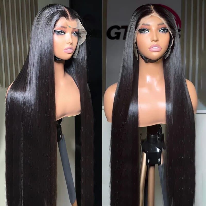 13x4 Lace Wig Human Hair High Density Real Hair Wig Export Headgear