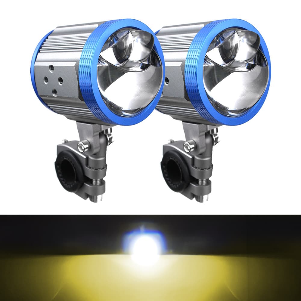 Dual Laser U90 Fog Light Projector BiLed for Motorcycle Auxiliary Fog LED Lens Headlight