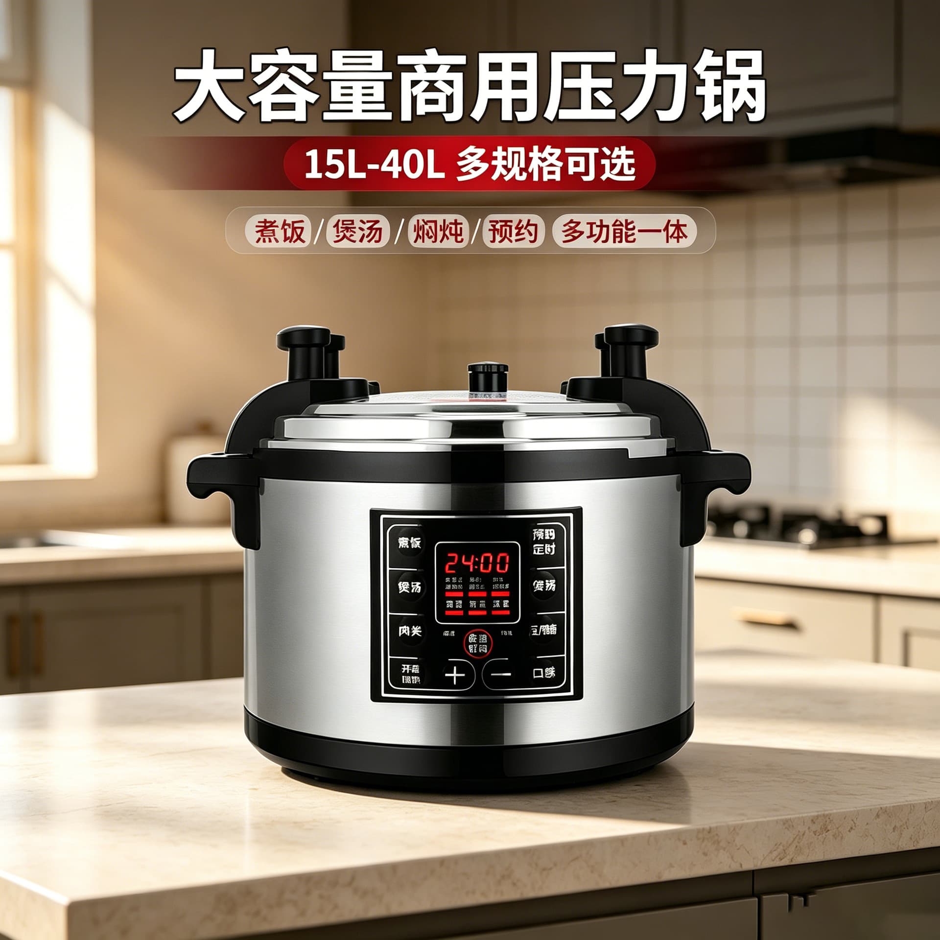 Large Capacity Commercial Electric Pressure Cooker, Catering Restaurant Back Kitchen Special, One-Key Stew, Pressure Braise Meat Pot