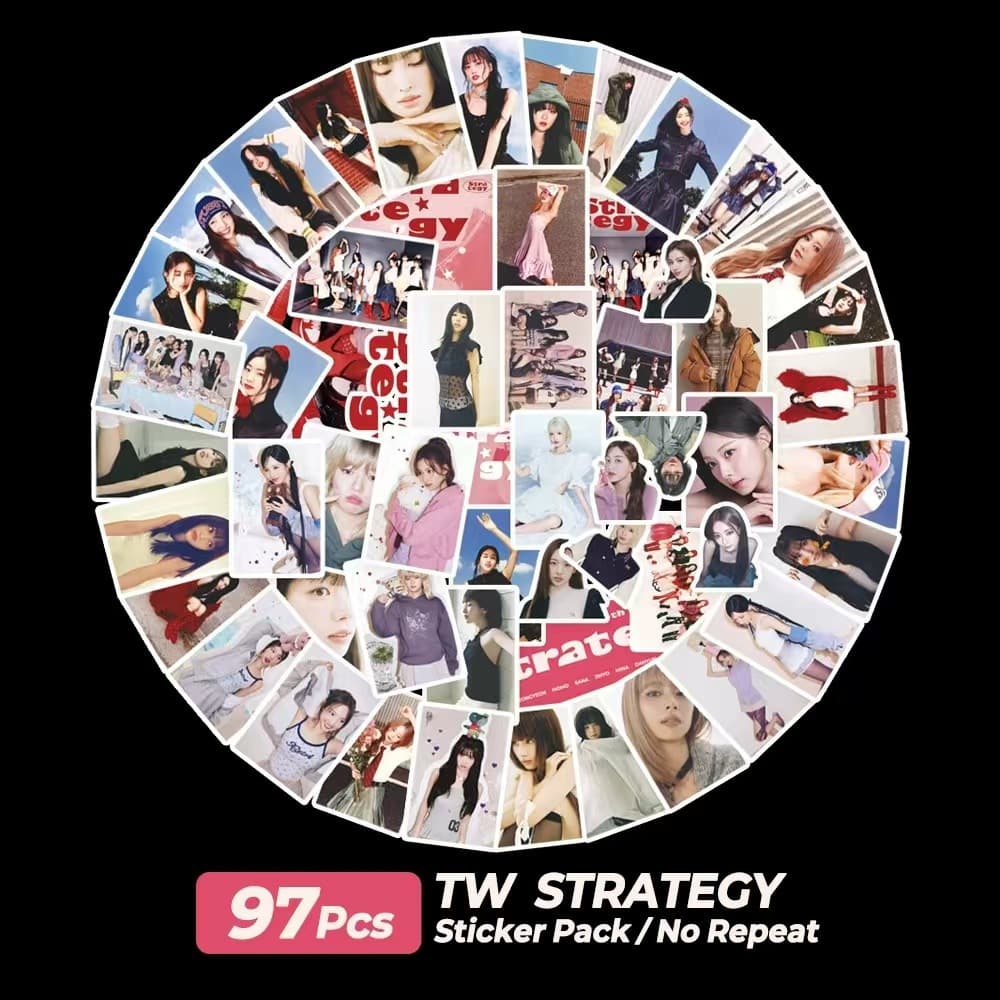 97 TWICE Stickers in Stock K-Pop Fan Support Stickers Strategy Fan Support Celebrity Album Stickers