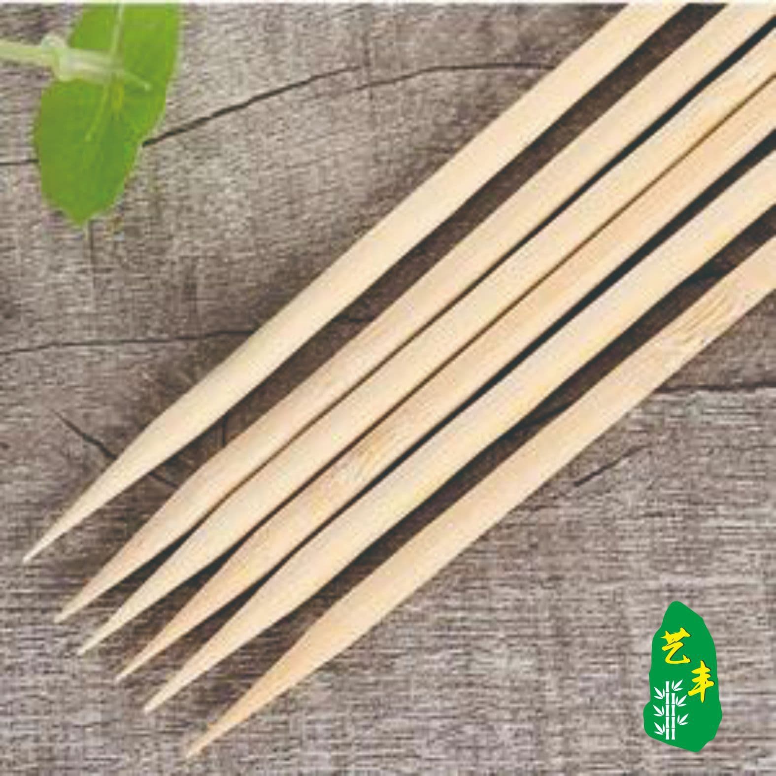 Fujian Nanping 4.0mm thick high-quality bamboo skewers for barbecue, suitable for candied hawskewers, lamb skewers, and chicken skewers