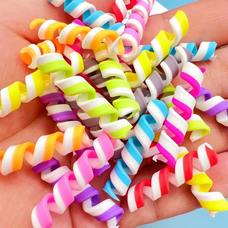 Factory Direct Dual-color Polymer Clay Spring Rolls Chocolate Rolls Simulated Cream Cake Accessories Food Play Handmade Decorations