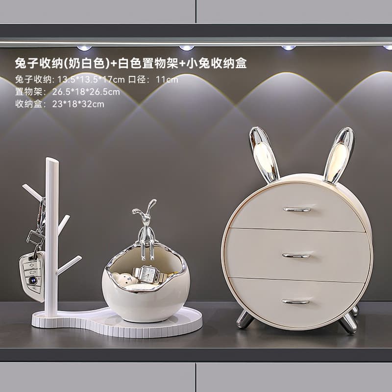 Welcome Home Key Holder Entryway Decor Luxury High-End Living Room Shoe Cabinet Ornament Home TV Cabinet Decoration