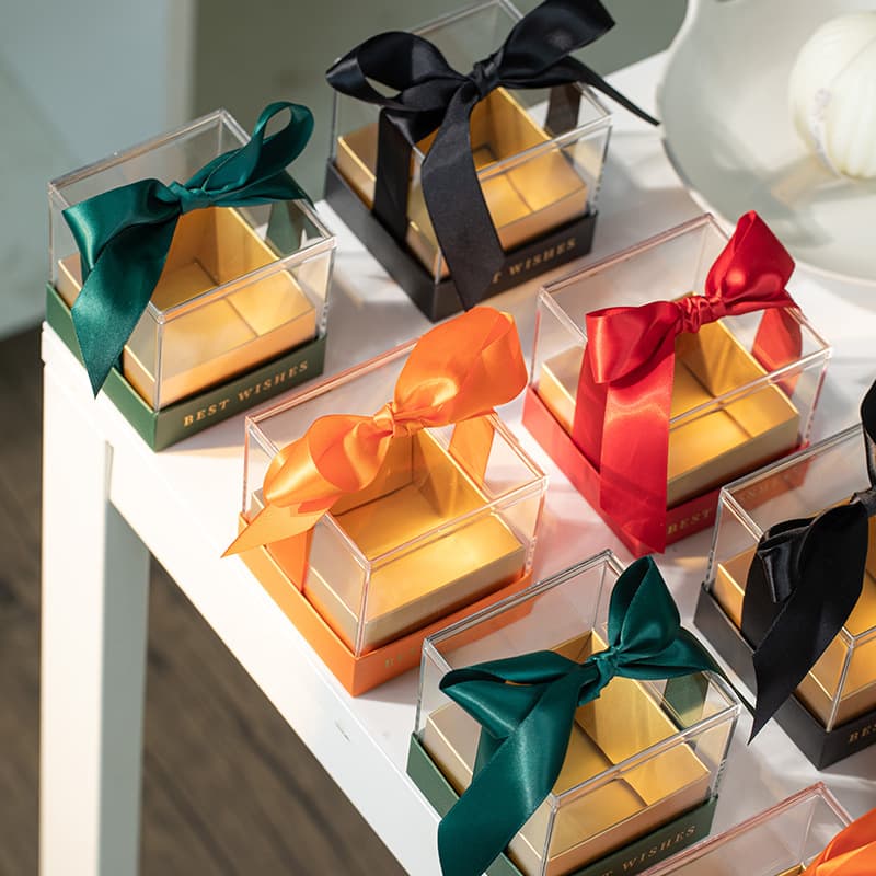 2026 Wedding Engagement Party Favor Gift Box Packaging Box Birthday Gift Acrylic Candy Box Empty Box Wholesale