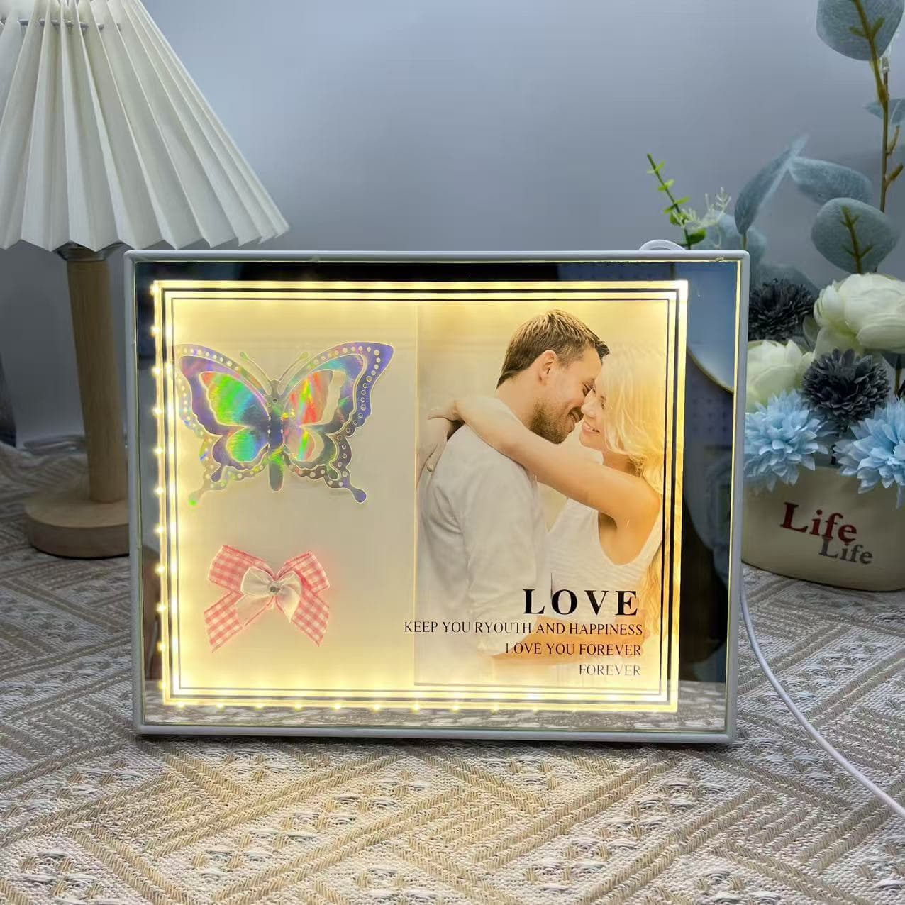 LED photo frame light luminous photo frame ins style home item handmade diy creative gift simple decorative atmosphere light